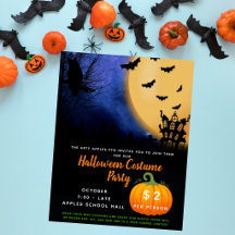 Halloween costume party theme event trunk or treat