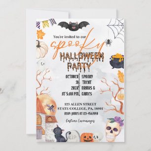 HALLOWEEN COSTUME PARTY/TRICK OR TREAT INVITATION