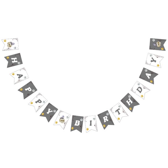 Halloween Costume Party Watercolor Bunting (All)