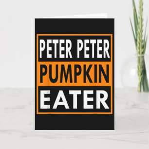 Halloween Costume Peter Pumpkin Eater _1  Card