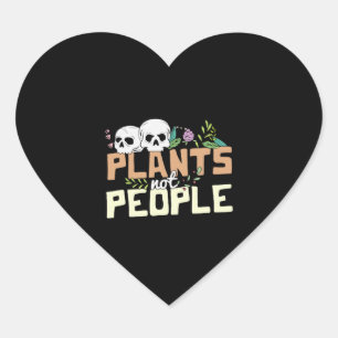 Halloween costume plants not people halloween heart sticker