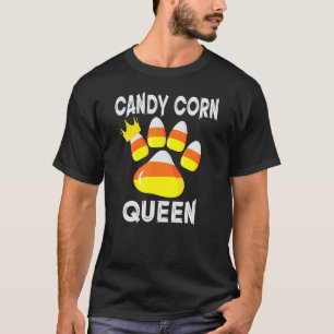 Halloween Costume Queen Candy Corn Paw Dog Pet For T-Shirt
