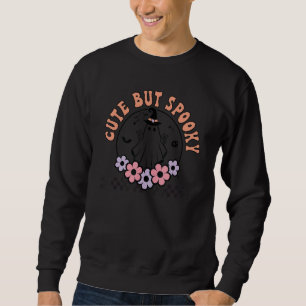 HALLOWEEN COSTUME RETRO CUTE BUT SPOOKY GHOST FLOW SWEATSHIRT