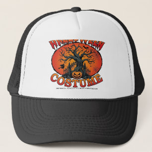 Halloween Costume Scary Broke Pumpkin Spooky Tree Trucker Hat