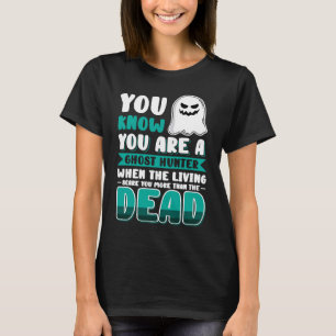 Halloween Costume Scary Ghost Hunter T-Shirt