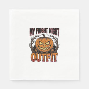 Halloween Costume Shirt Spooky Pumpkin Outfit_1 Napkin