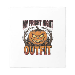 Halloween Costume Shirt Spooky Pumpkin Outfit_1 Notepad