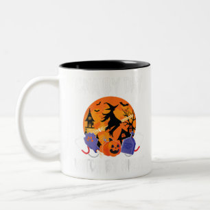 Halloween Costume Skeleton Los Angeles Two-Tone Coffee Mug