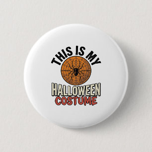 Halloween Costume Spider Web Vintage Shirt Design_ 6 Cm Round Badge