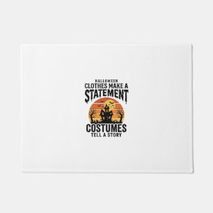 Halloween Costume Statement Vintage Shirt Design_1 Doormat
