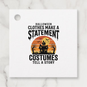 Halloween Costume Statement Vintage Shirt Design_1 Favour Tags