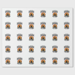 Halloween Costume Statement Vintage Shirt Design_1 Wrapping Paper