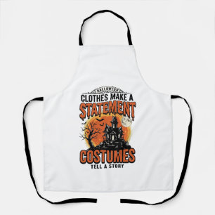 Halloween Costume Statement Vintage Vector Shirt_1 Apron