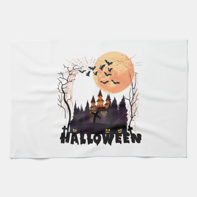 Halloween costume          tea towel (Horizontal)