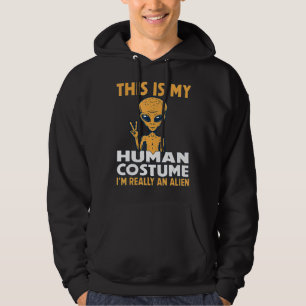 Halloween Costume This Is My Human Costume I'm Rea Hoodie