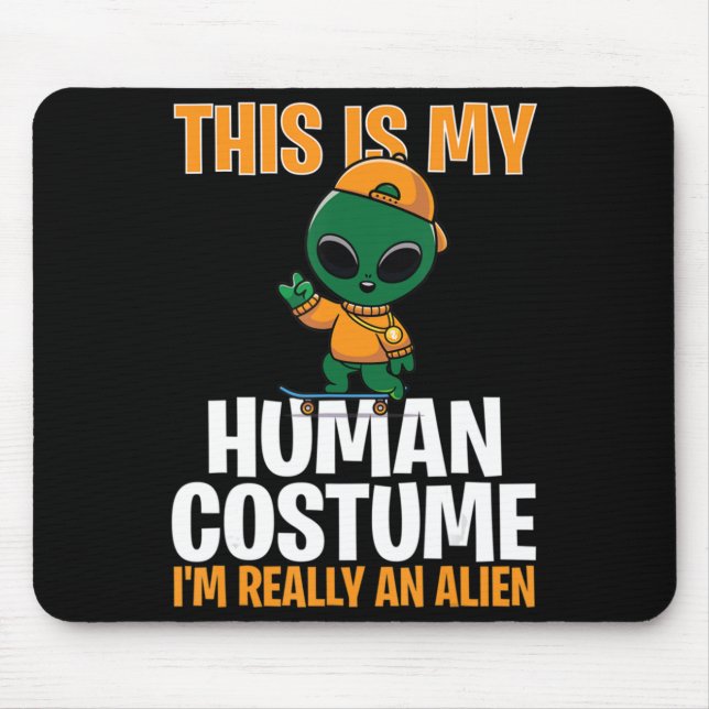 Halloween Costume This Is My Human Costume I'm Rea Mouse Pad (Front)