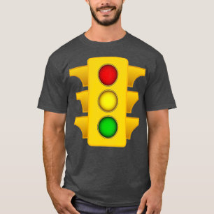 Halloween Costume Traffic Light funny simple T-Shirt