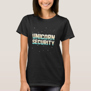 Halloween Costume Unicorn Security Dad Mum Daughte T-Shirt