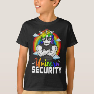 Halloween Costume Unicorn Security Matching Family T-Shirt
