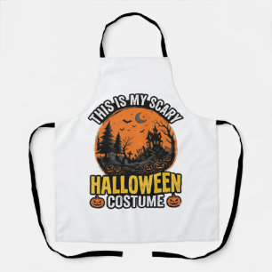 Halloween Costume Vintage Scary Apron