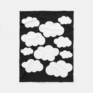 Halloween Costume White Clouds Fleece Blanket