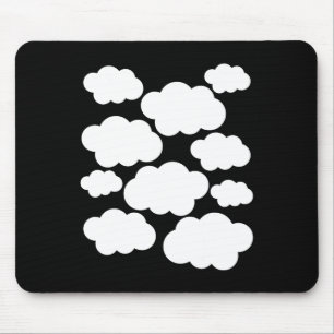 Halloween Costume White Clouds Mouse Pad