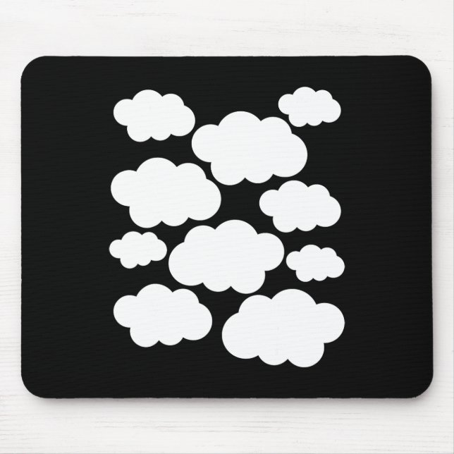 Halloween Costume White Clouds  Mouse Pad (Front)
