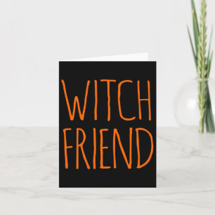 Halloween Costume Witch Friend Decorations Womens Card