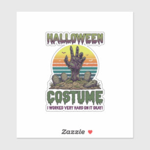 Halloween Costume Zombie Hand Graveyard Tombstones