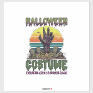 Halloween Costume Zombie Hand Graveyard Tombstones