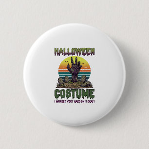 Halloween Costume Zombie Hand Graveyard Tombstones 6 Cm Round Badge