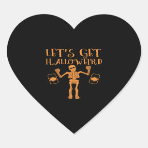 Halloween Costumes Heart Sticker
