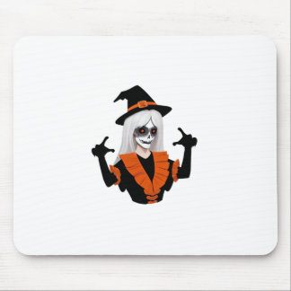 Halloween Costumes In Love Sticker Mouse Pad