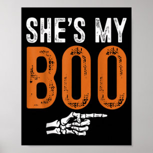 Halloween Costumes Shes My Boo Couple Matching Par Poster