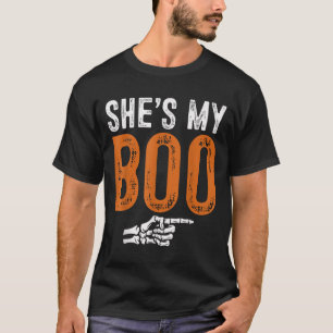 Halloween Costumes Shes My Boo Couple Matching Par T-Shirt