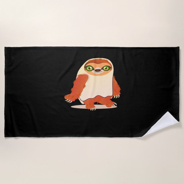 Halloween costumes sloth Oversized T-Shirt Beach Towel (Front)