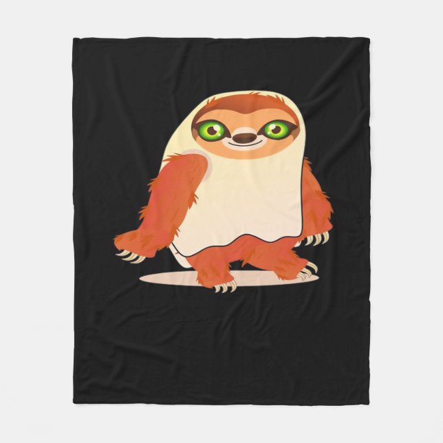 Halloween costumes sloth Oversized T-Shirt Fleece Blanket (Front)