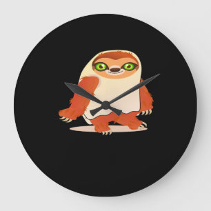 Halloween costumes sloth Oversized T-Shirt Large Clock