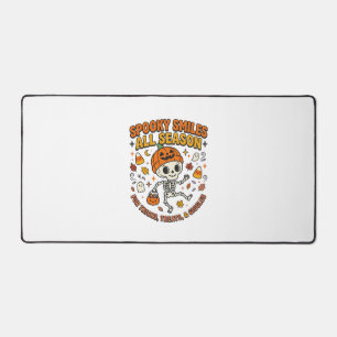 Halloween Cosy Skeleton Celebration Desk Mat