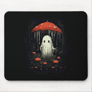 Halloween Cottagecore Ghost Mushroom Spooky Mouse Pad