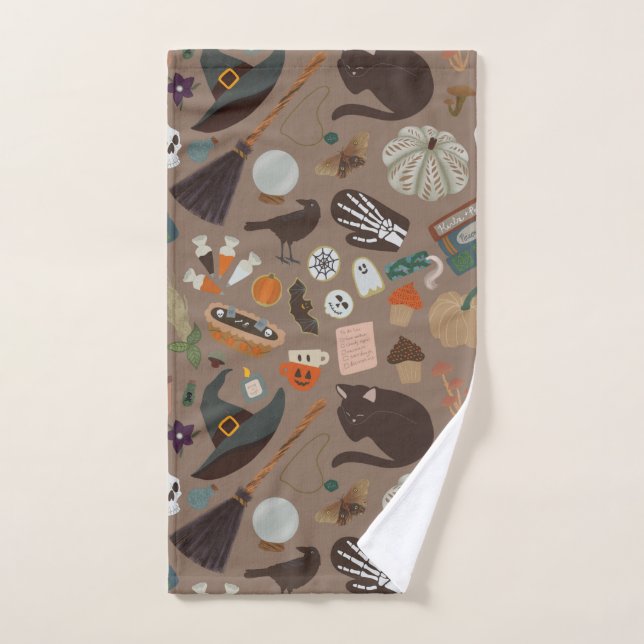 Halloween Cottagecore Hand Towel (Hand Towel)