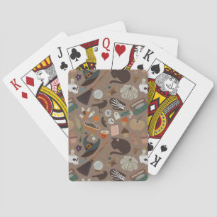 Halloween Cottagecore Playing Cards