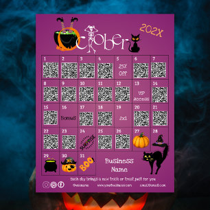 Halloween Countdown Advent Calendar Business Promo