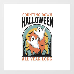 Halloween Countdown Shirt Vintage Graveyard Graphi