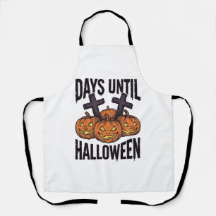 Halloween Countdown Shirt Vintage Pumpkin Design_1 Apron