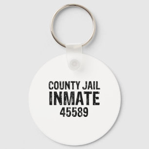 Halloween County Jail Inmate Prisoner Costume Part Key Ring