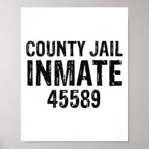 Halloween County Jail Inmate Prisoner Costume Part Poster