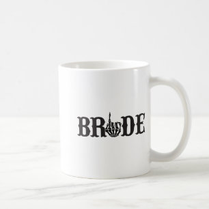 Halloween Couple Bride Groom Skeleton Matching Bri Coffee Mug