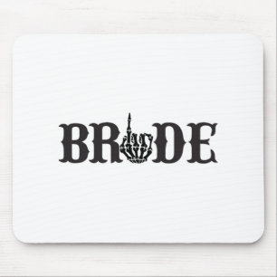 Halloween Couple Bride Groom Skeleton Matching Bri Mouse Pad