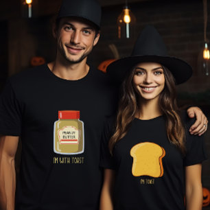 Halloween couples matching costume peanut butter T-Shirt